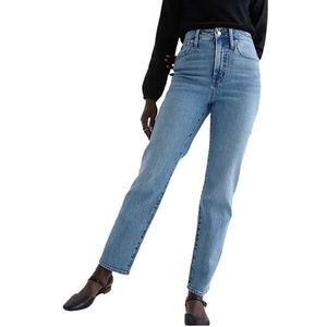 MADEWELL Curvy Perfect Vintage Straight Jeans in Hoye Wash